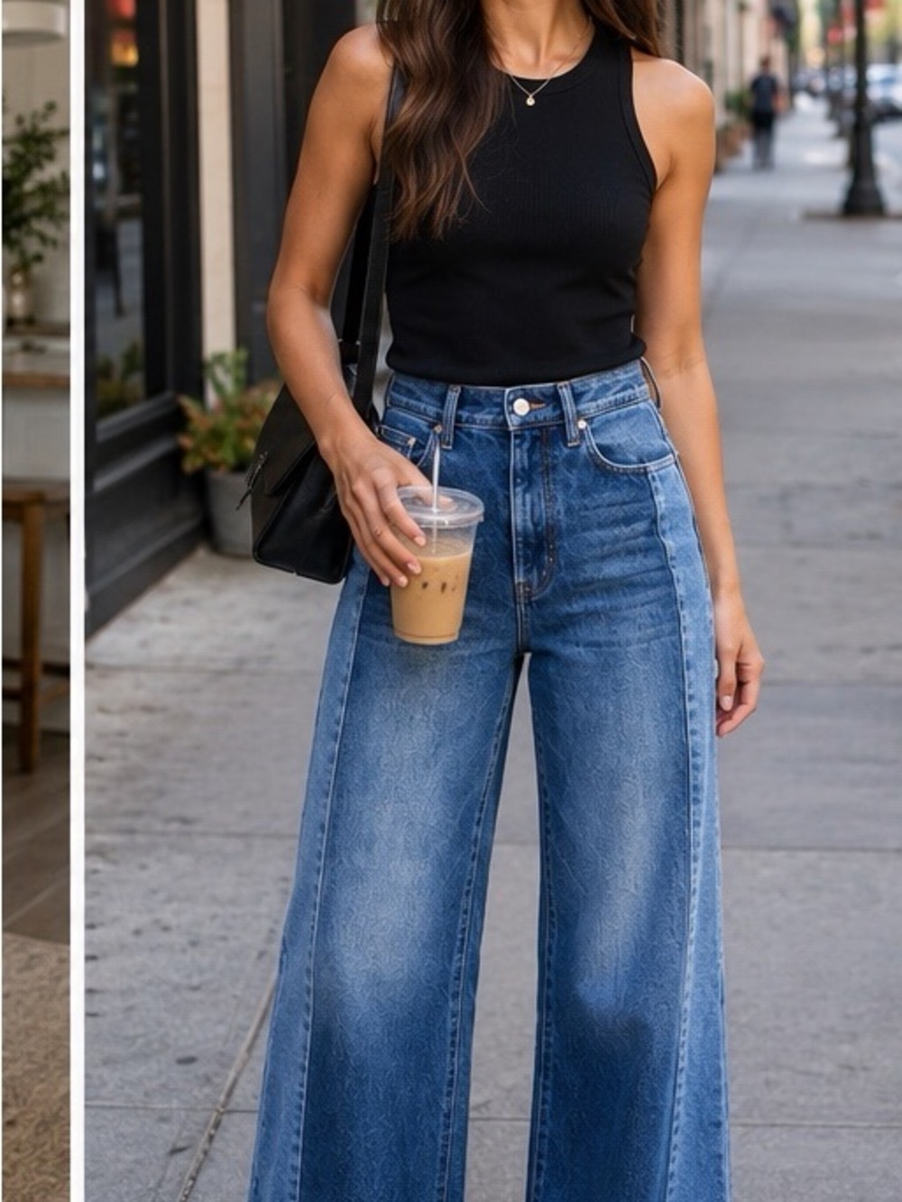 MOTHER The Tux Sidestepper Sneak Fray High-Rise Wide-Leg Jeans- NWT -Size 30 - Picture 2 of 14
